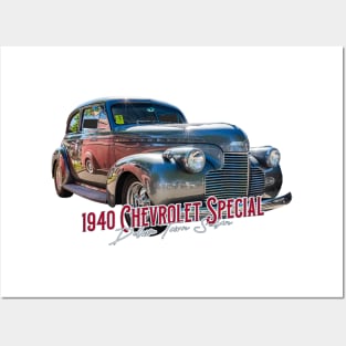 1940 Chevrolet Special Deluxe Town Sedan Posters and Art